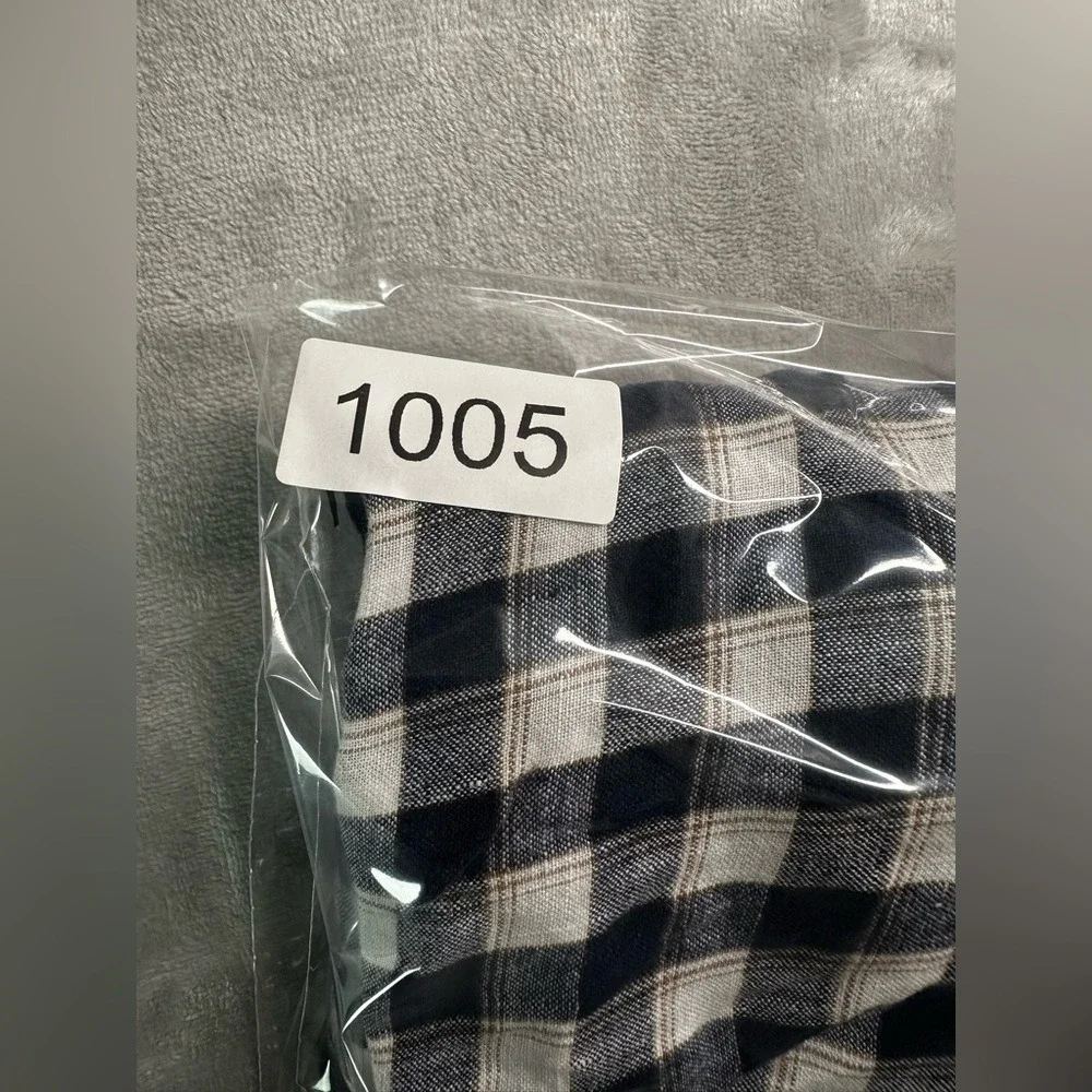 Banana Republic Shirt Mens XL Camden Fit Button Down Linen Plaid Check Casual